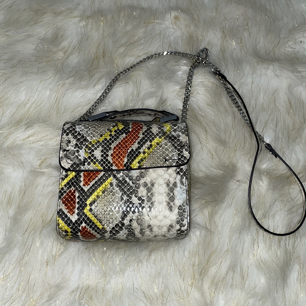 Worn Zara snakeskin mini bag